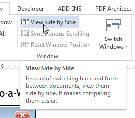 word for mac edit two windows